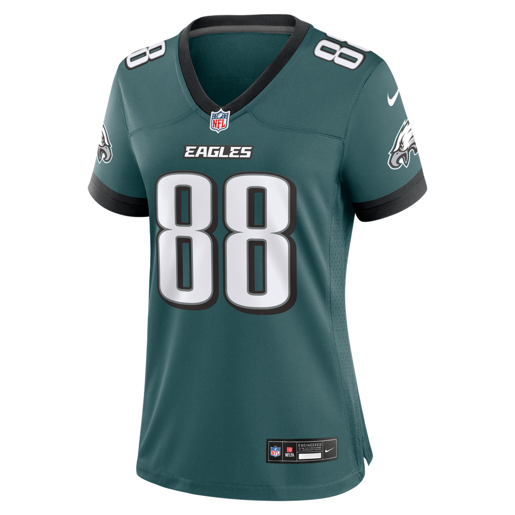Dallas Goedert Philadelphia Eagles Women's Team Game Jersey - Midnight Green