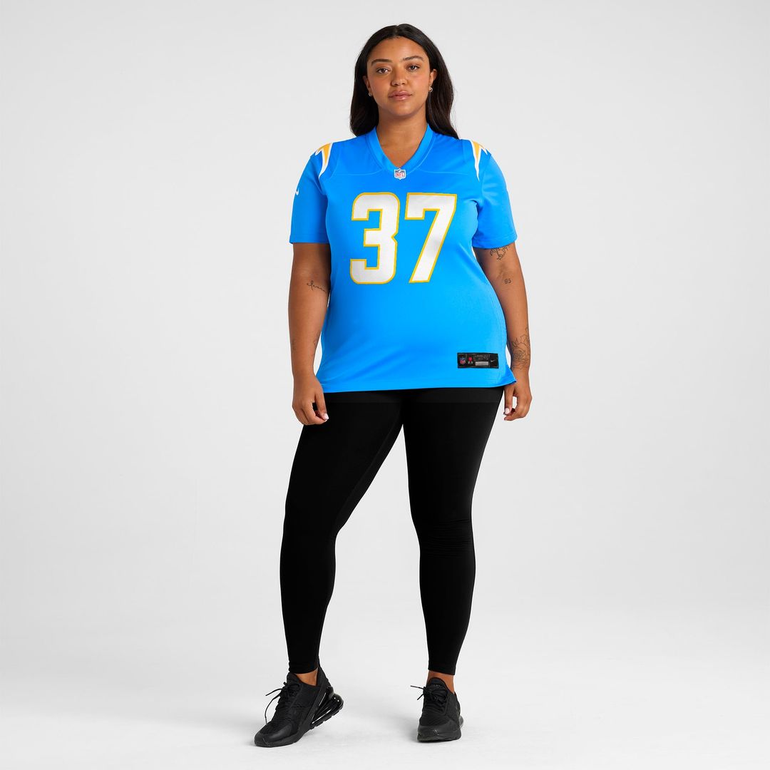Oladokun Los Angeles Chargers Women's Team Game Jersey - Powder Blue