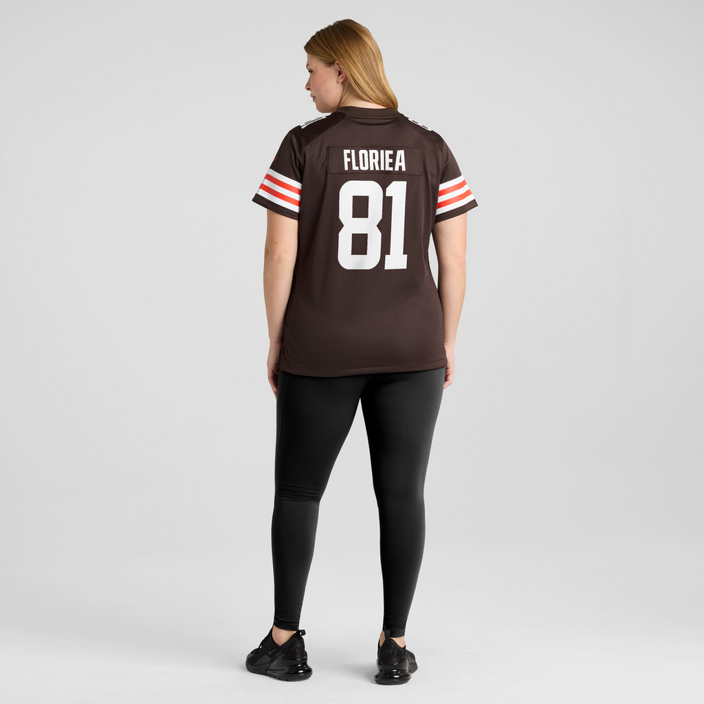 Luke Floriea Cleveland Browns Women's Team Game Jersey - Brown