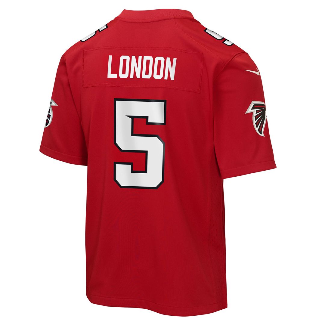 Drake London Atlanta Falcons Youth Game Jersey - Red
