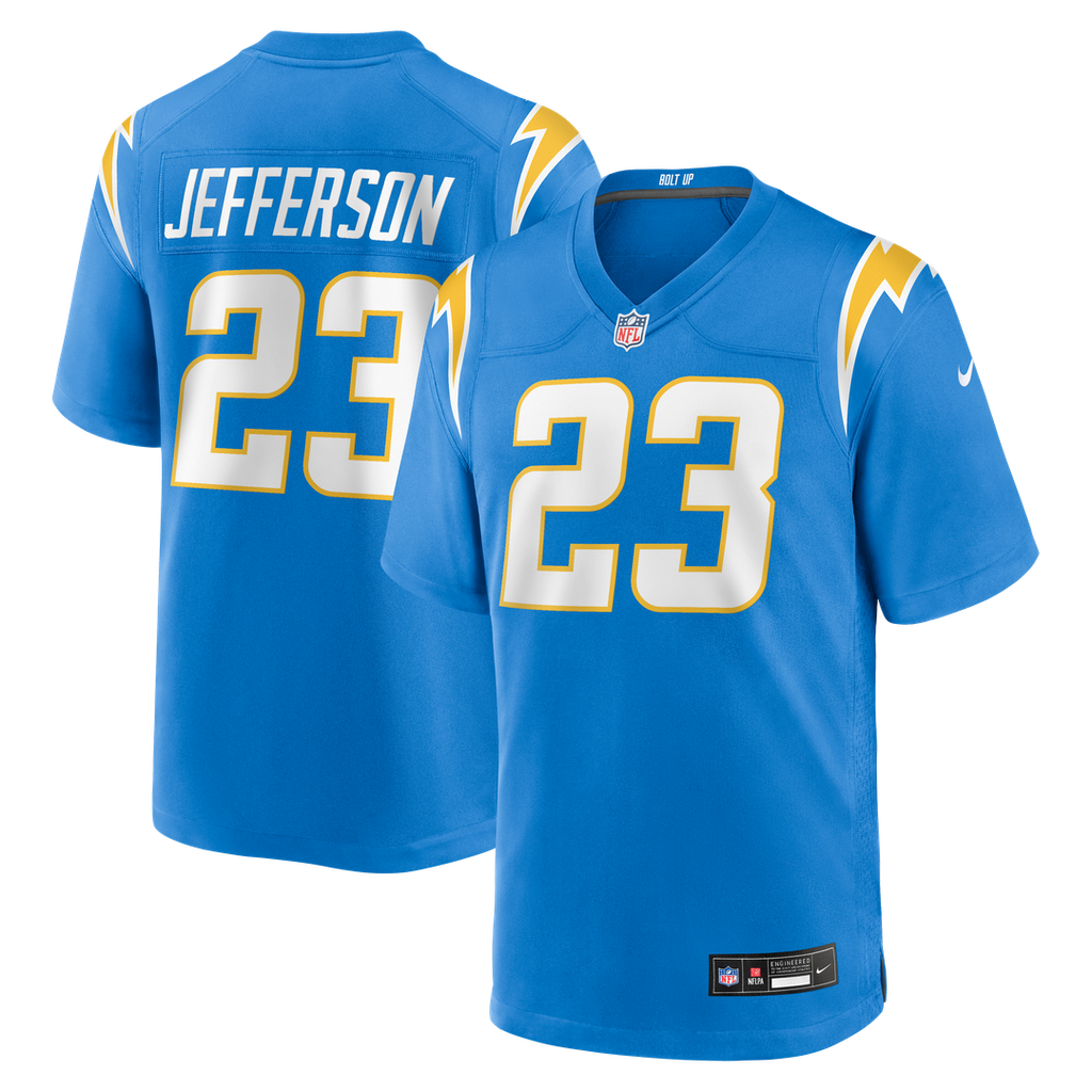 Tony Jefferson Los Angeles Chargers Team Game Jersey - Powder Blue