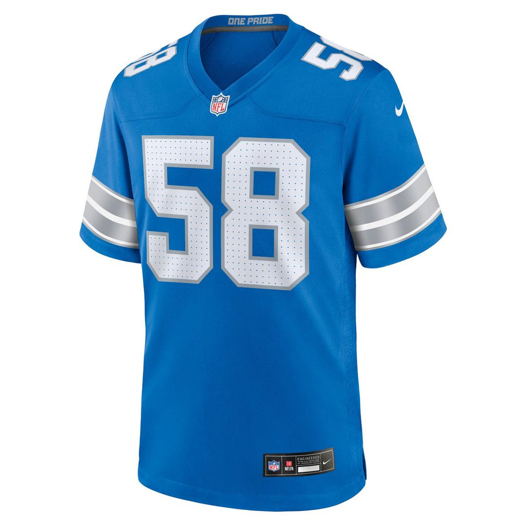 Penei Sewell Detroit Lions Game Jersey - Blue