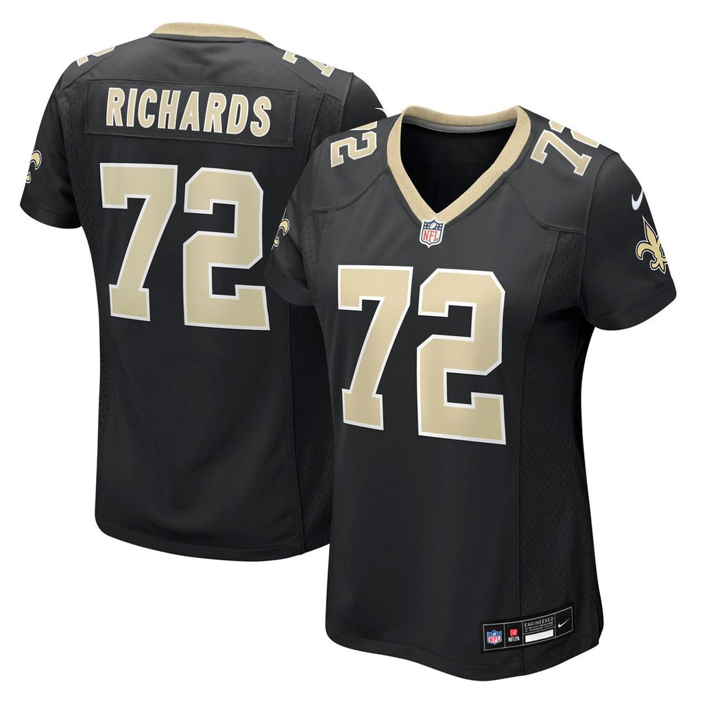 Asim Richards New Orleans Saints Women's Team Game Jersey - Black