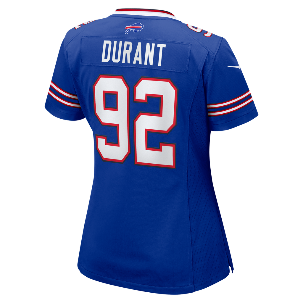 Zane Durant Buffalo Bills Women's Team Game Jersey - Royal