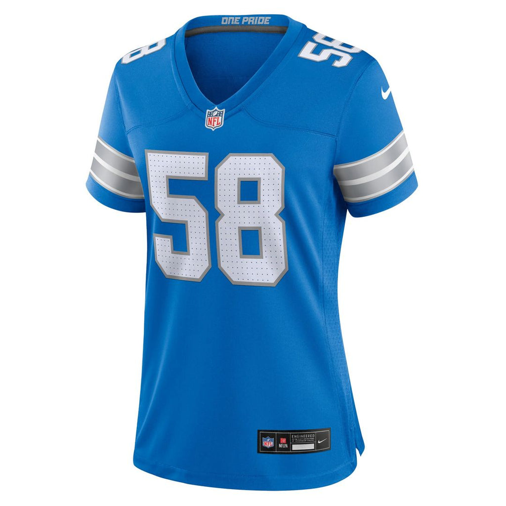 Penei Sewell Detroit Lions Women's 2nd Alternate Game Jersey - Black