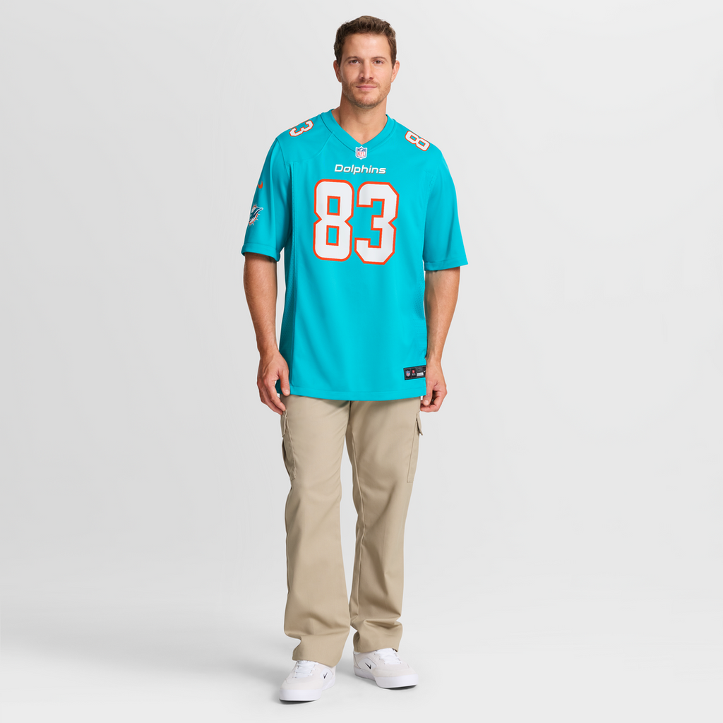 Darren Waller Miami Dolphins Team Game Jersey - Aqua
