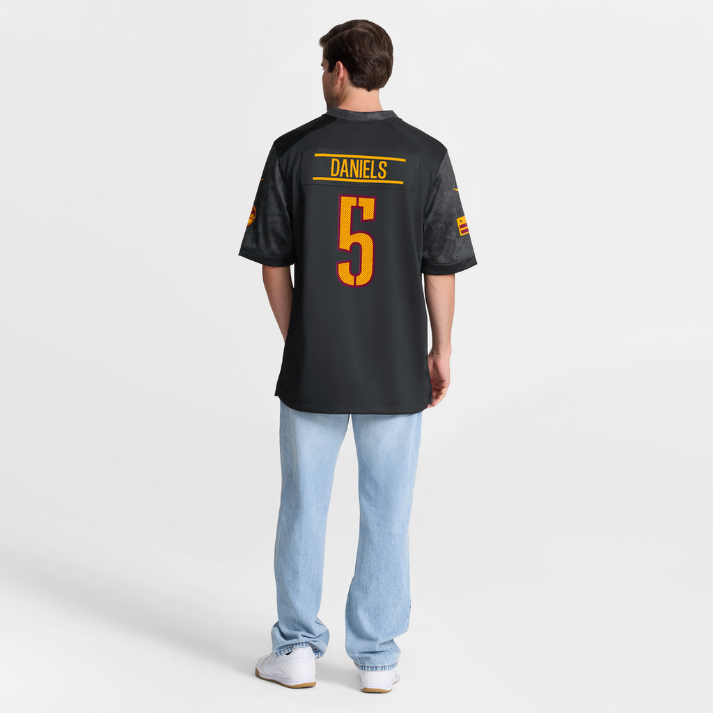 Jayden Daniels Washington Commanders Alternate Game Player Jersey - Black