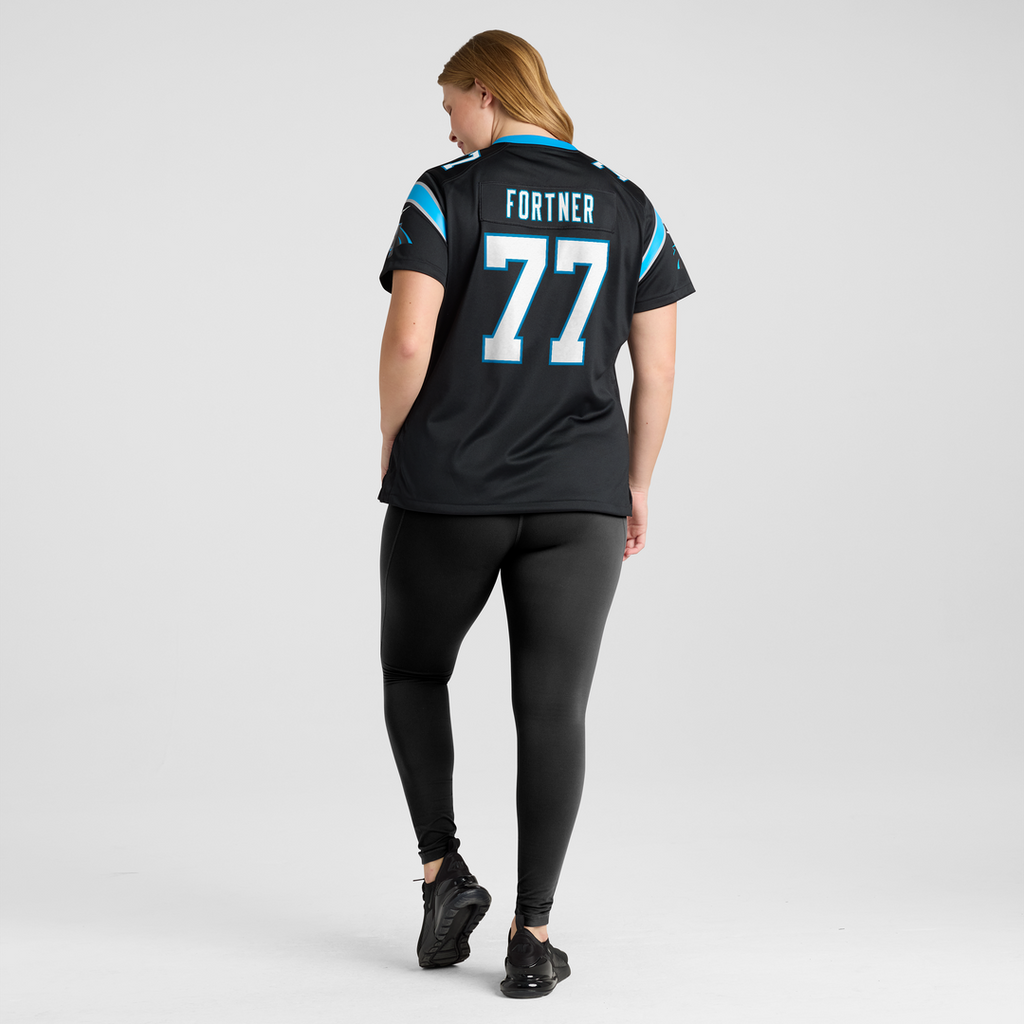 Luke Fortner Carolina Panthers Women's Team Game Jersey - Black
