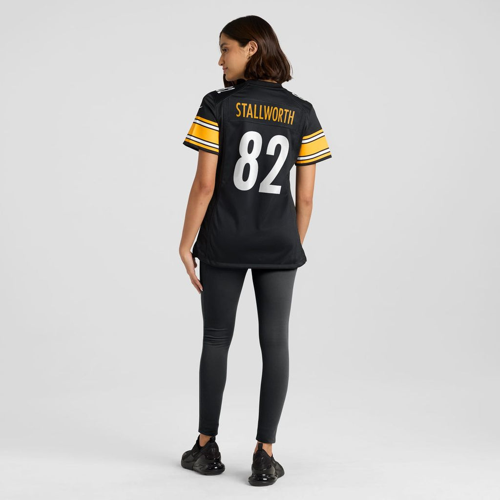 John Stallworth Pittsburgh Steelers Women's Retired Player Jersey - Black