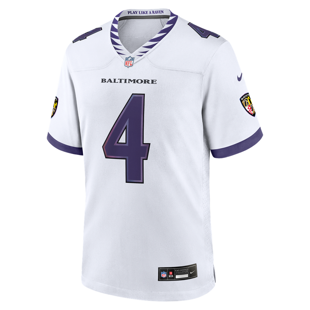 Zay Flowers Baltimore Ravens Alternate Game Jersey - Black
