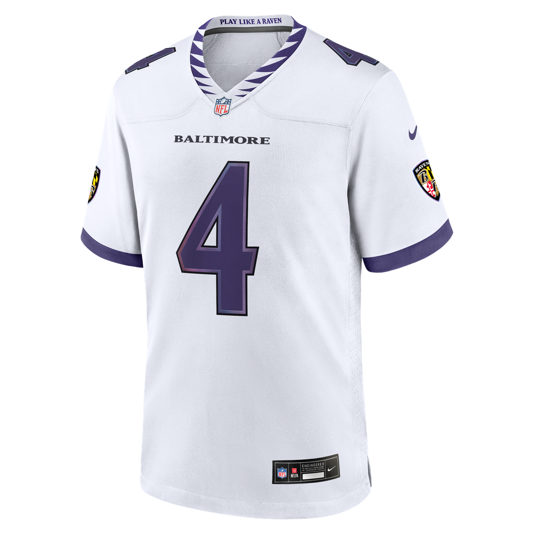Zay Flowers Baltimore Ravens Alternate Game Jersey - Black