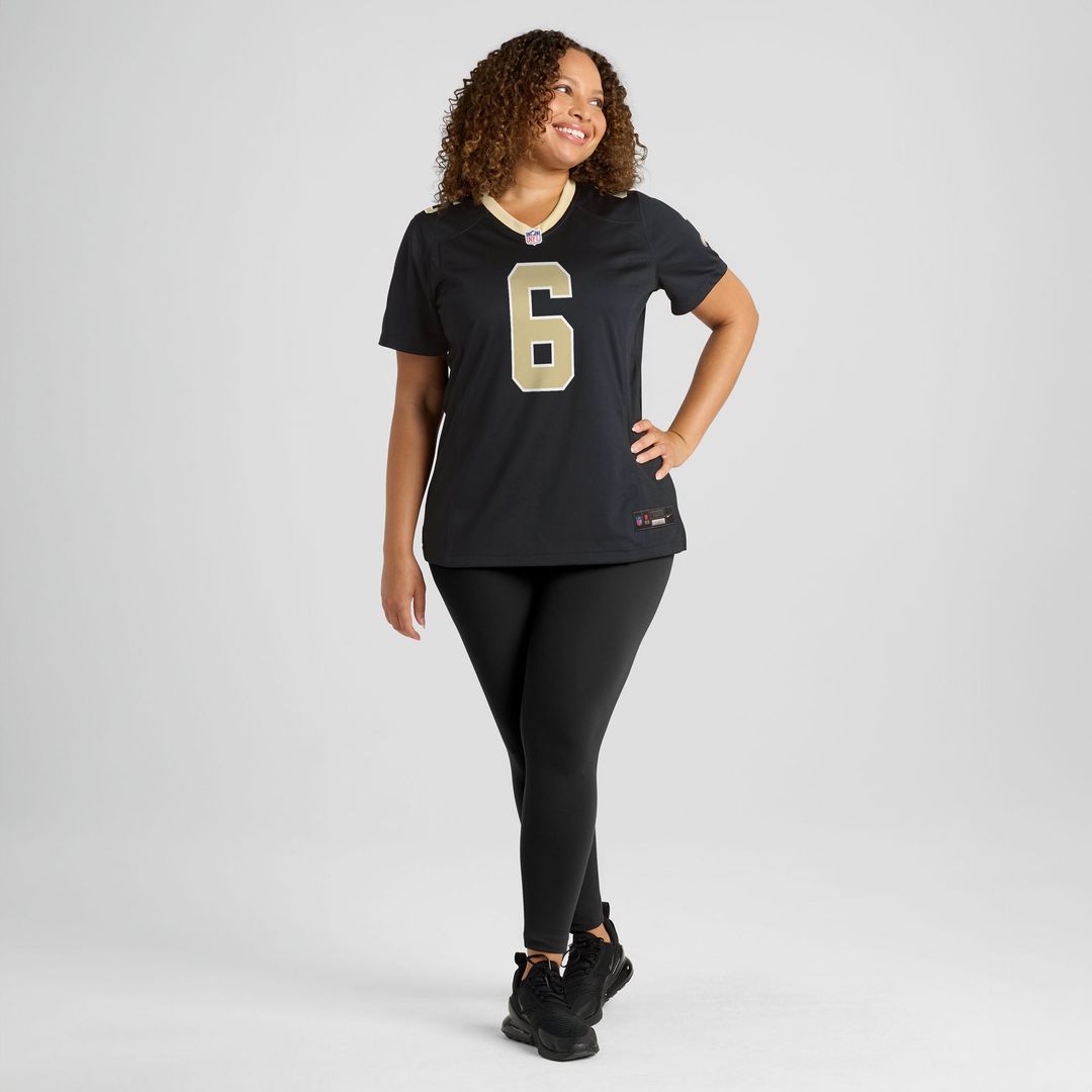 Tyler Shough New Orleans Saints Women's Game Jersey - Black