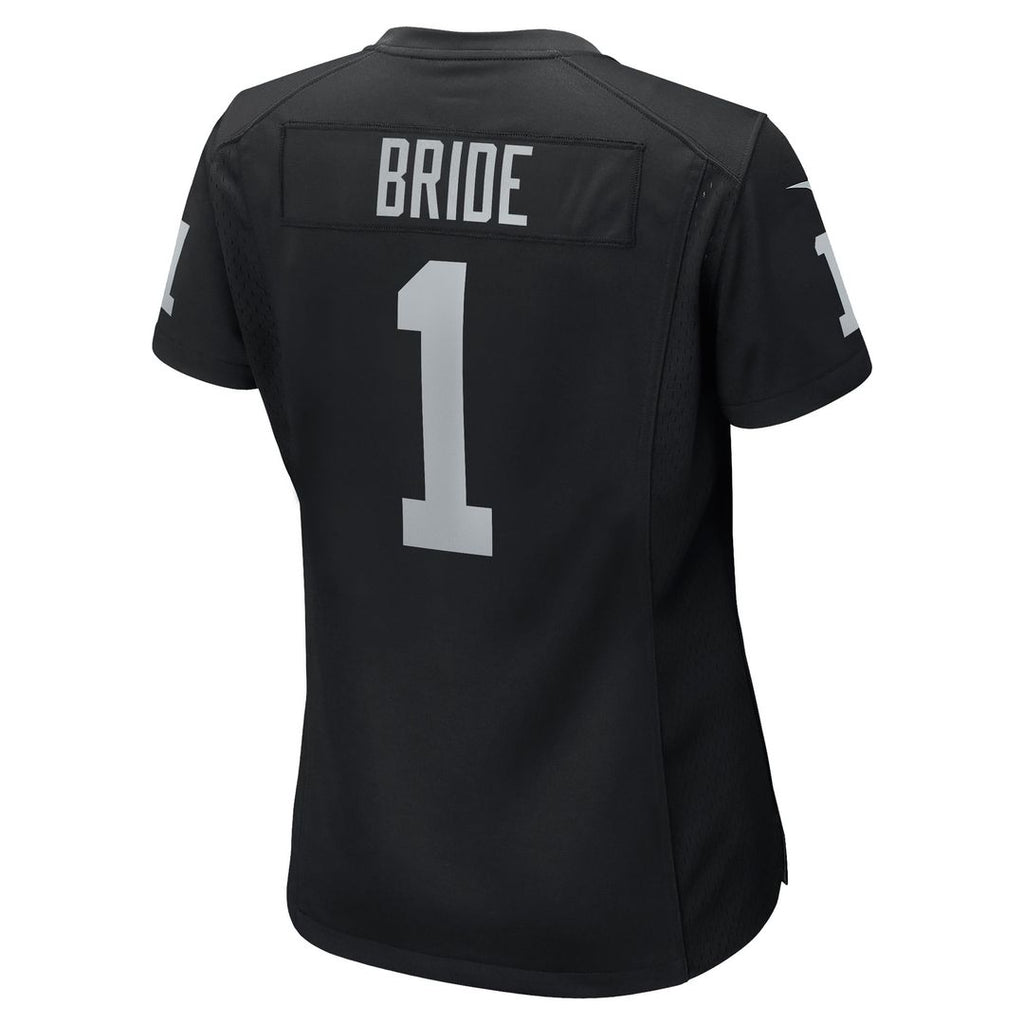 Number 1 Bride Las Vegas Raiders Women's Game Jersey - Black