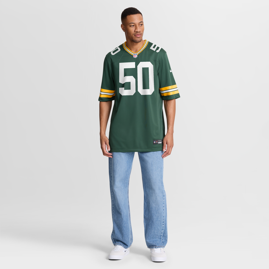 Zach Tom Green Bay Packers Game Player Jersey - Green