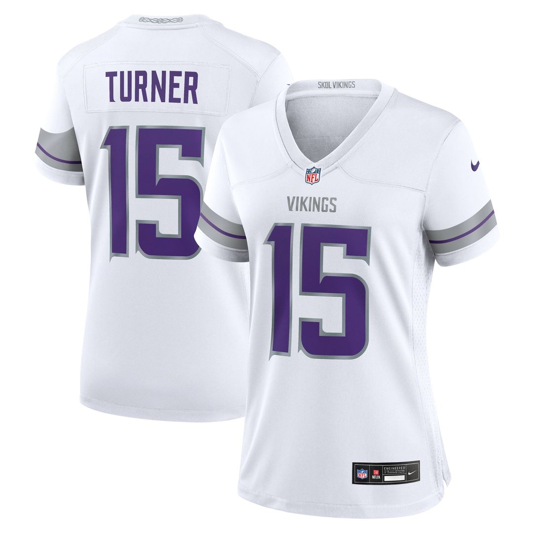 Dallas Turner Minnesota Vikings Women's Alternate Game Jersey - Purple