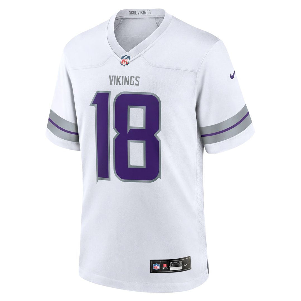 Justin Jefferson Minnesota Vikings Youth Game Jersey - White