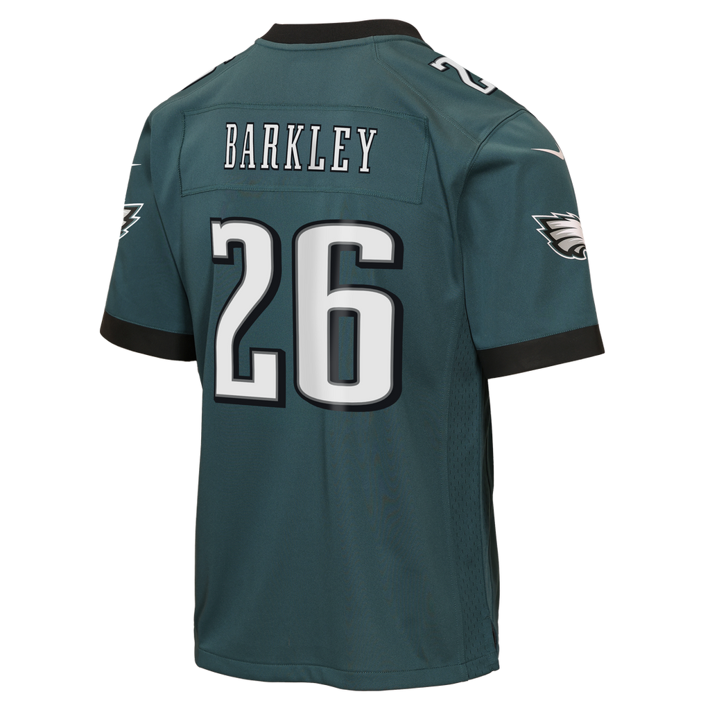 Saquon Barkley Philadelphia Eagles Youth Team Game Jersey - Midnight Green