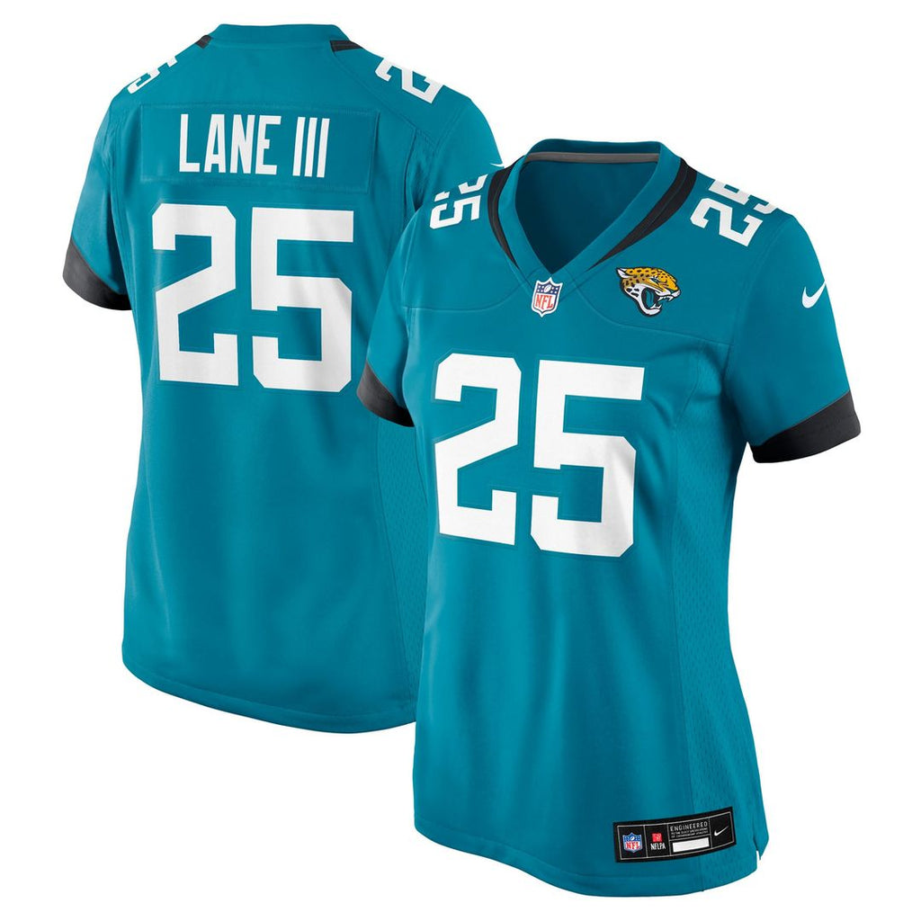 Rayuan Lane III Jacksonville Jaguars Women's Team Game Jersey - Teal