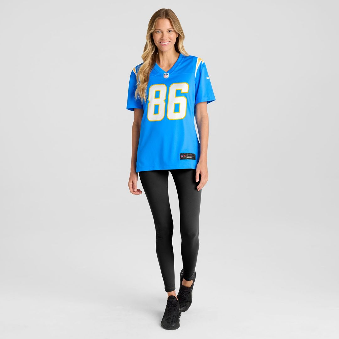 Cornelius Johnson Los Angeles Chargers Women's Game Jersey - Powder Blue