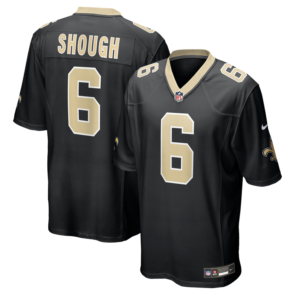 Tyler Shough New Orleans Saints Game Jersey - Black