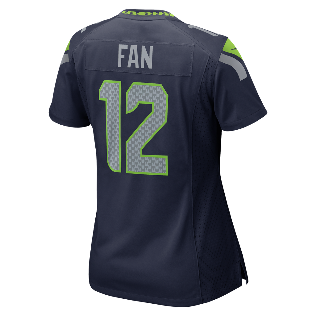 12s Seattle Seahawks Women's Team Game Jersey - College Navy