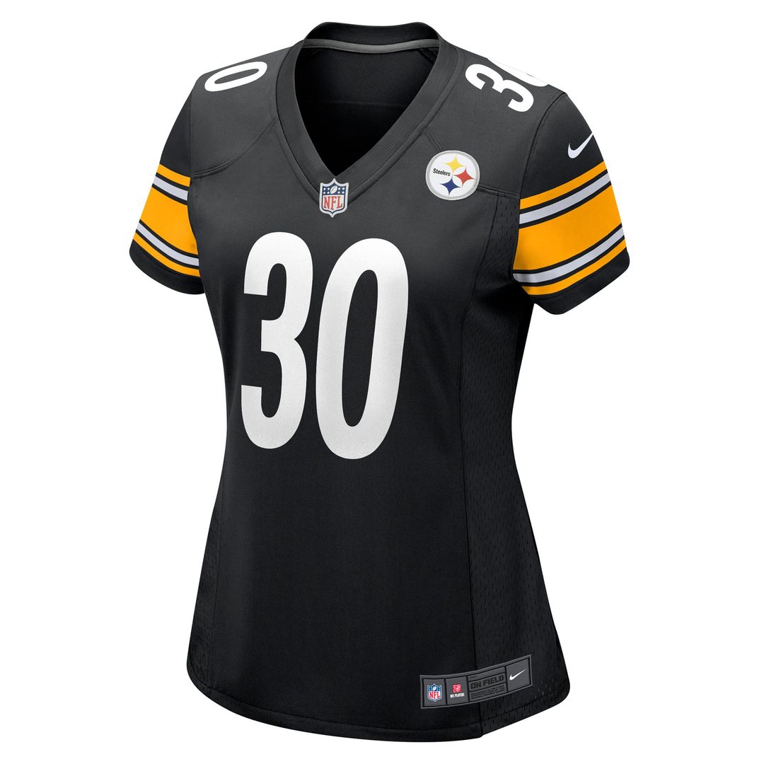 Jaylen Warren Pittsburgh Steelers Women's Game Player Jersey - Black