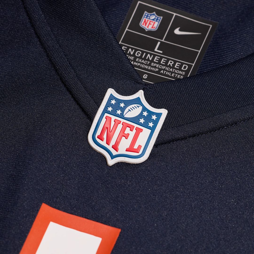 Number 1 Groom Chicago Bears Game Jersey - Navy