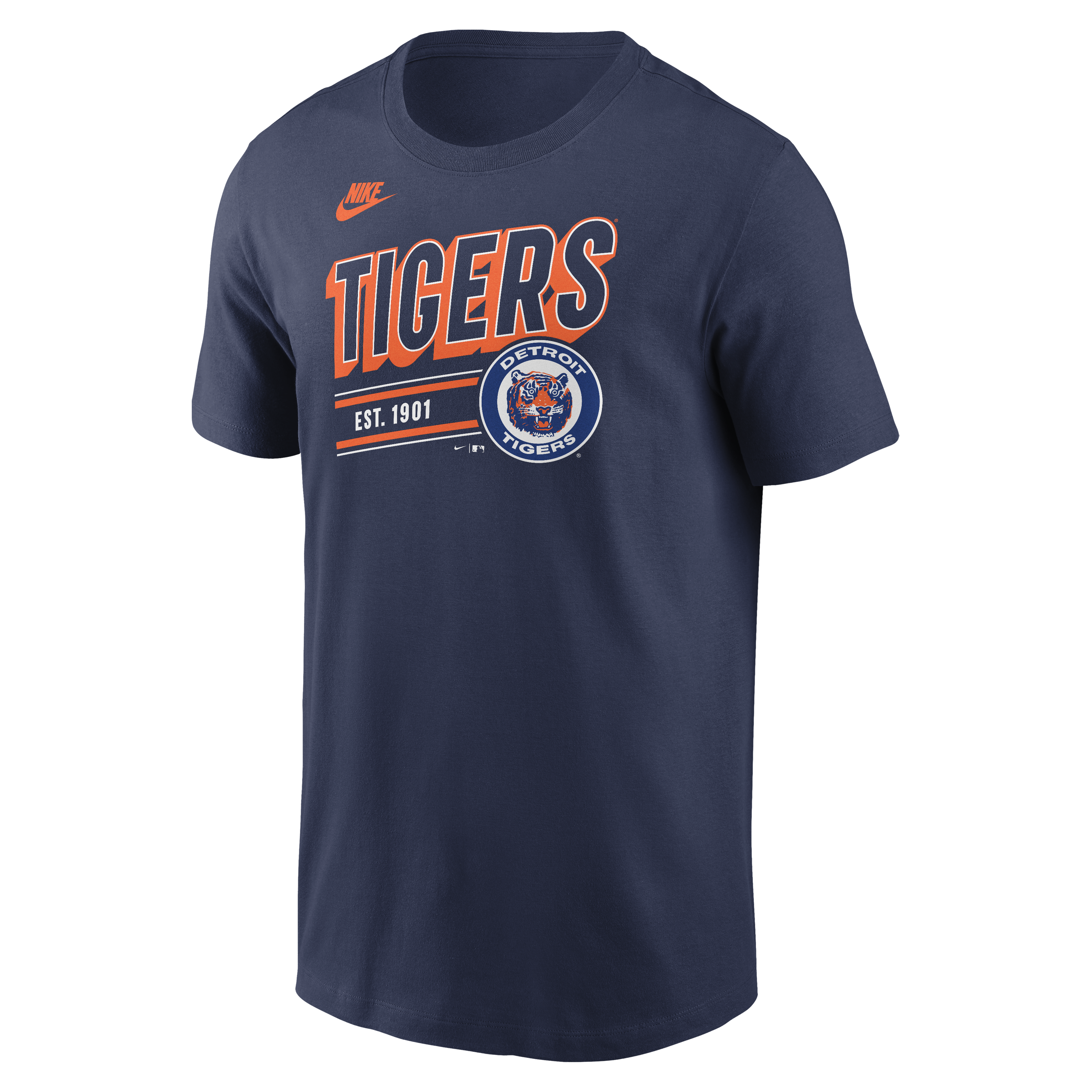 Men's Detroit Tigers Nike Navy Cooperstown Retro T-Shirt