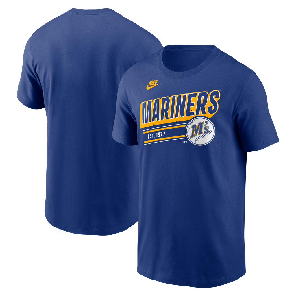 Men's Seattle Mariners Nike Royal Blue Retro T-Shirt