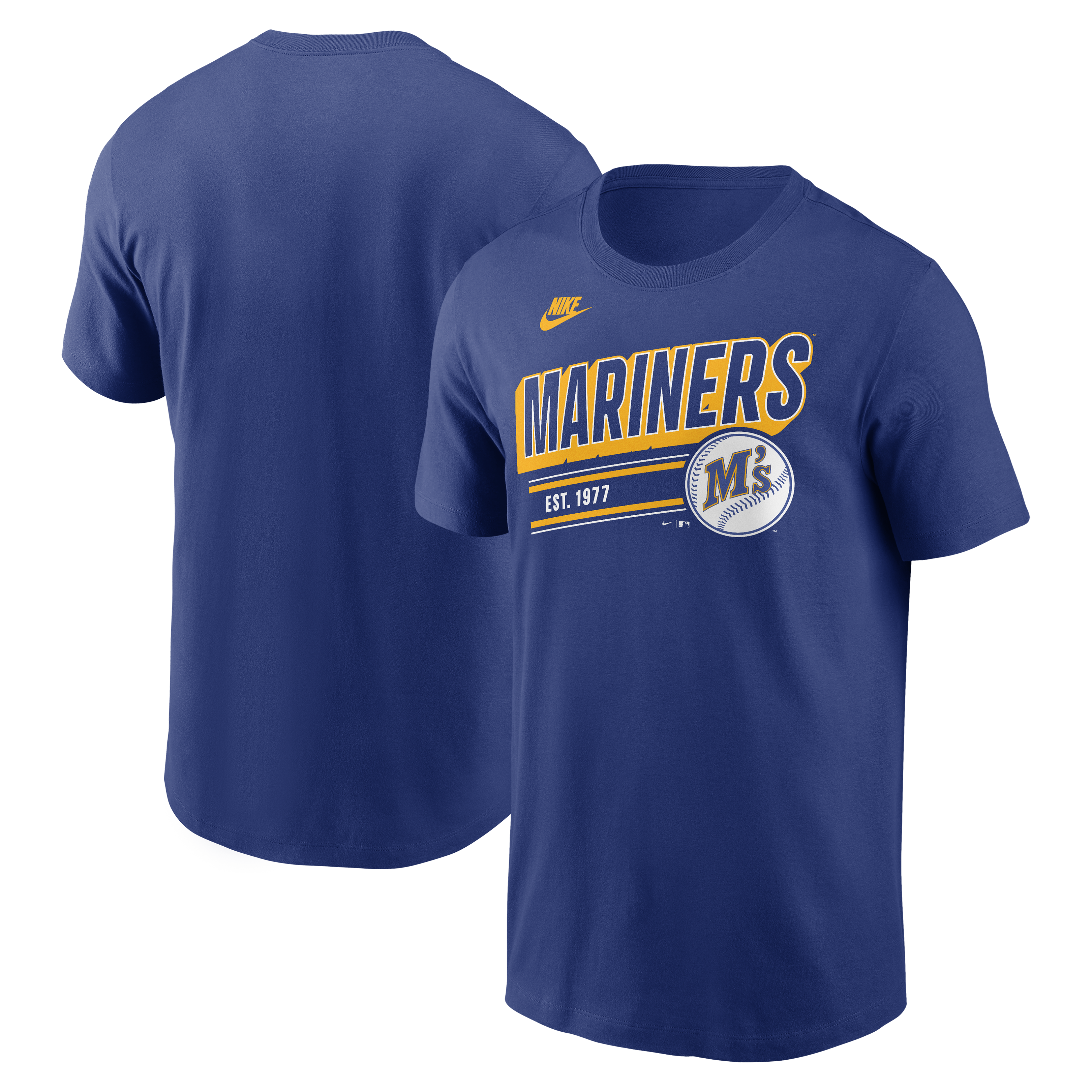 Men's Seattle Mariners Nike Royal Blue Retro T-Shirt