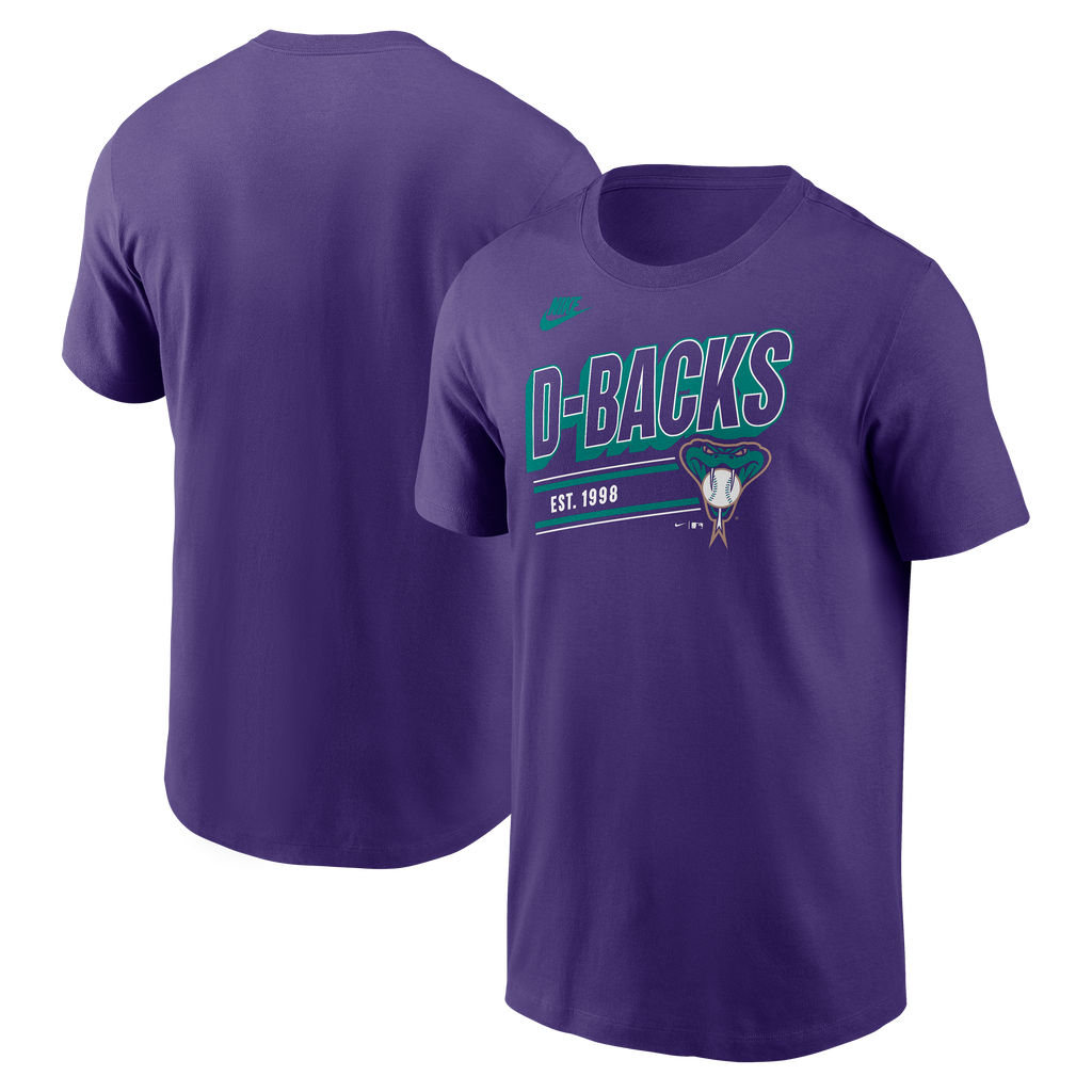 Men's Arizona Diamondbacks Nike Purple Cooperstown Retro T-Shirt