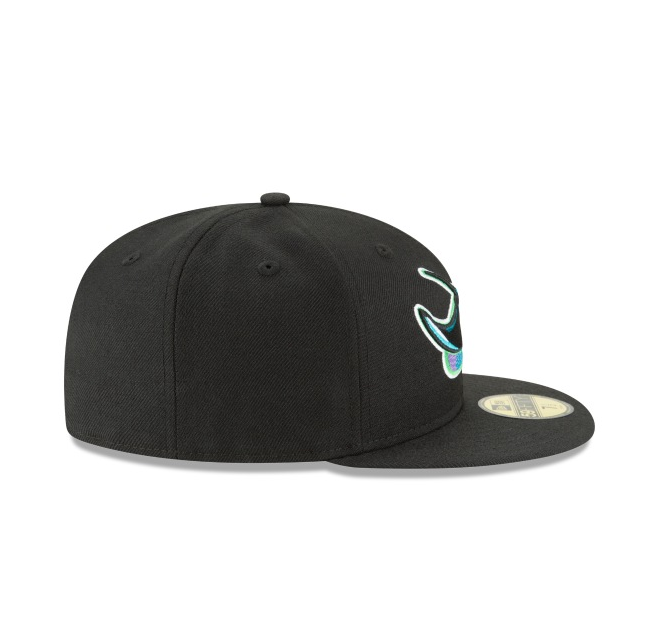 Men's Tampa Bay Devil Rays 1998 Cooperstown Collection Black 59Fifty Fitted Hat
