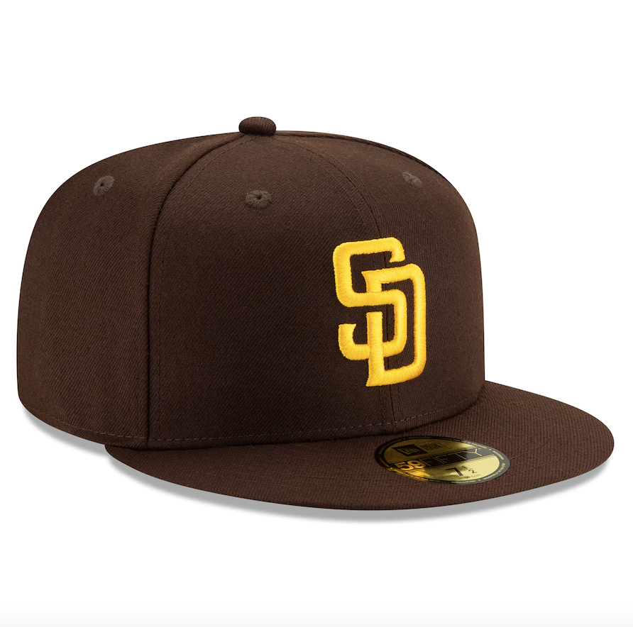 Men's San Diego Padres New Era Brown Authentic Collection On-Field 59FIFTY Fitted Hat