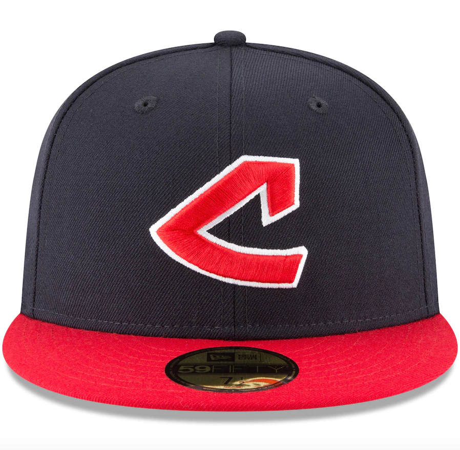Men's Cleveland Guardians New Era Navy Cooperstown Collection Wool 59FIFTY Fitted Hat