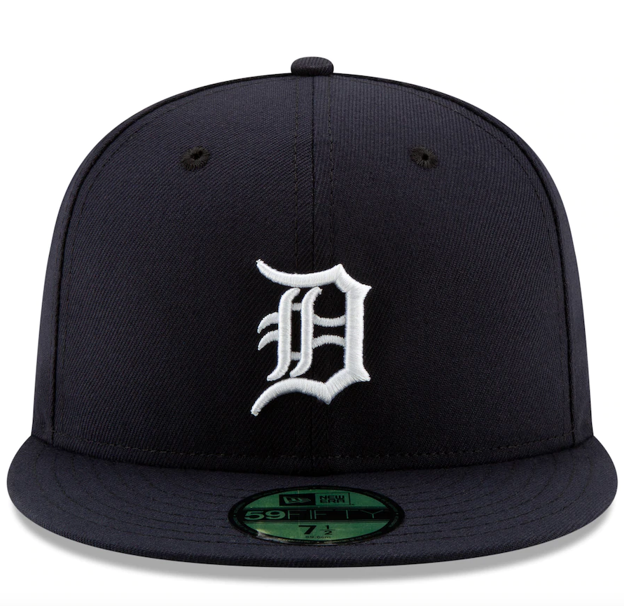 Men's Detroit Tigers New Era Navy Home Authentic Collection On-Field Logo 59FIFTY Fitted Hat