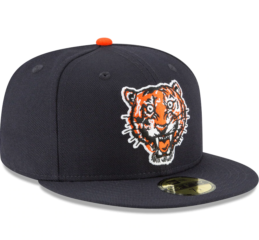 Men's Detroit Tigers New Era Navy Cooperstown Collection Wool 59FIFTY Fitted Hat
