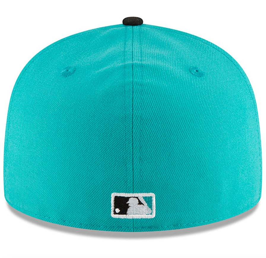 Men's Florida Marlins New Era Aqua 1997 World Series Wool 59FIFTY Fitted Hat