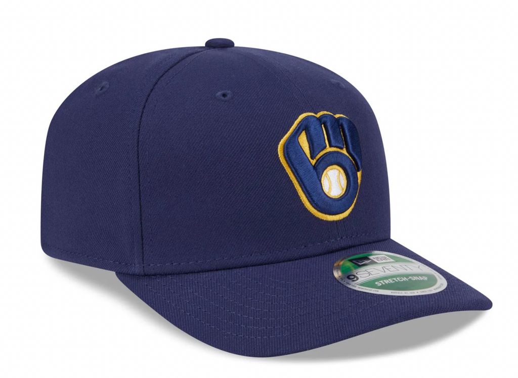 Milwaukee Brewers Navy New Era Player Replica 9SEVENTY Stretch Snap Adjustable Hat