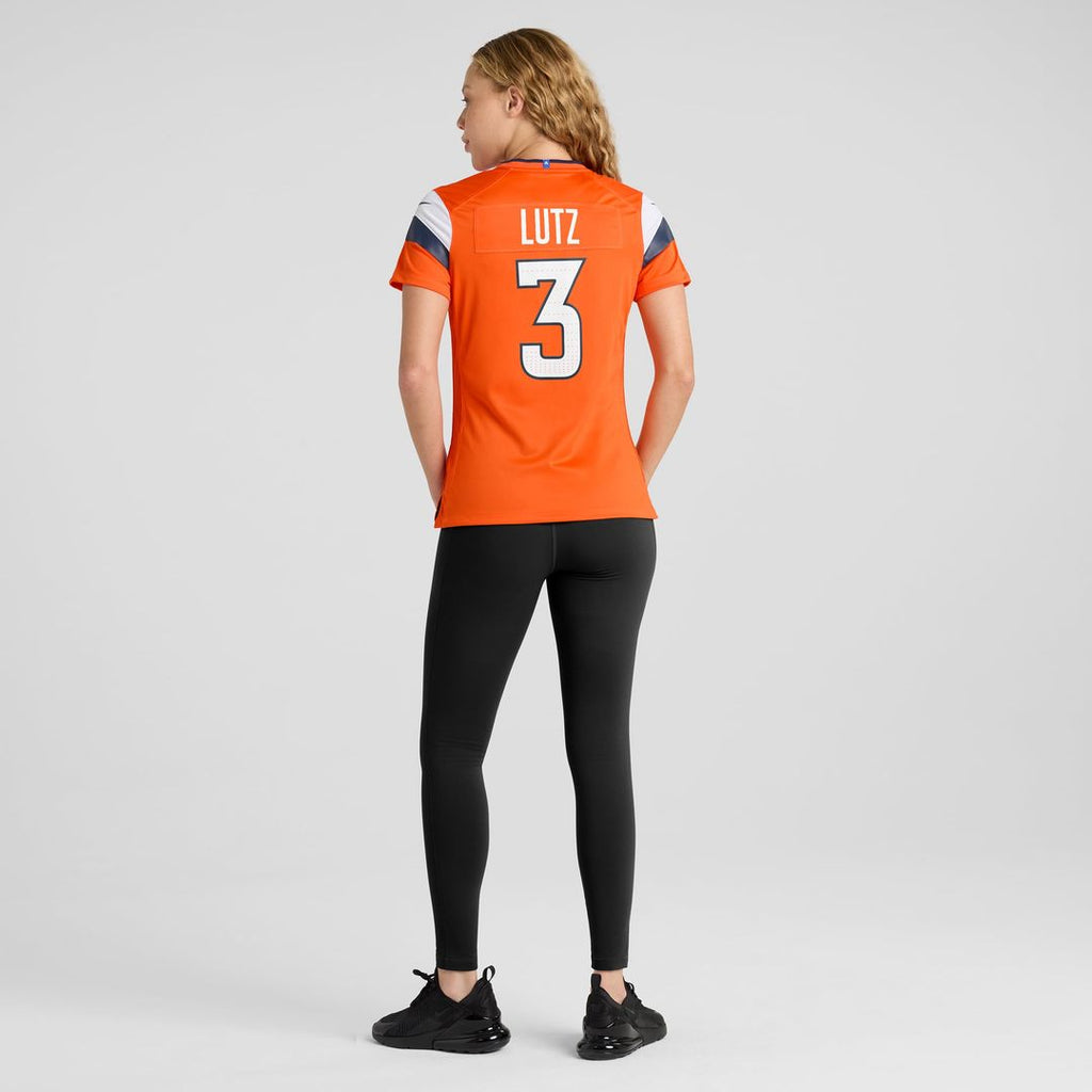 Wil Lutz Denver Broncos Women's Team Game Jersey - Orange