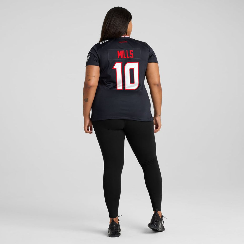 Davis Mills Houston Texans Women's Team Game Jersey - Navy