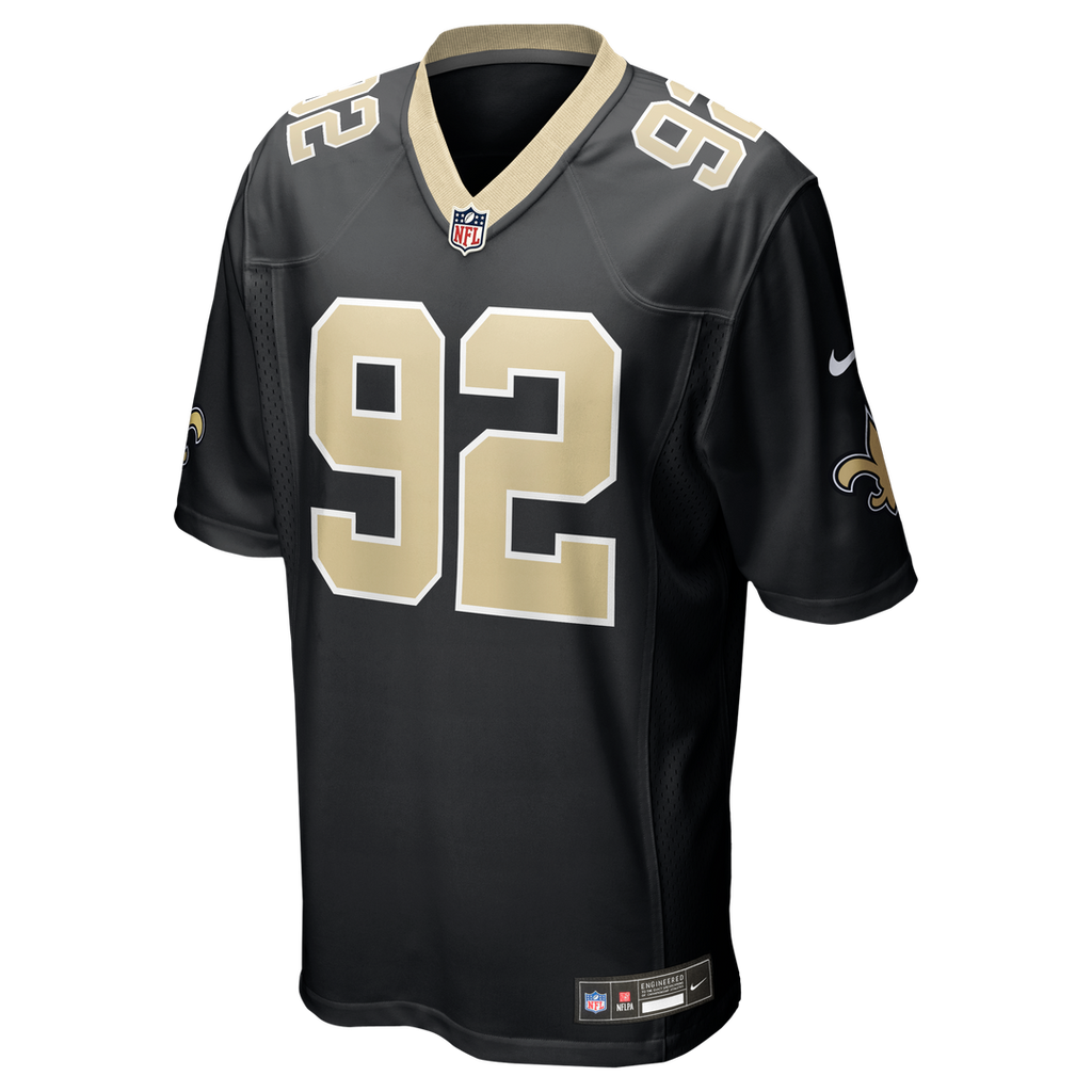 Davon Godchaux New Orleans Saints Team Game Jersey - Black