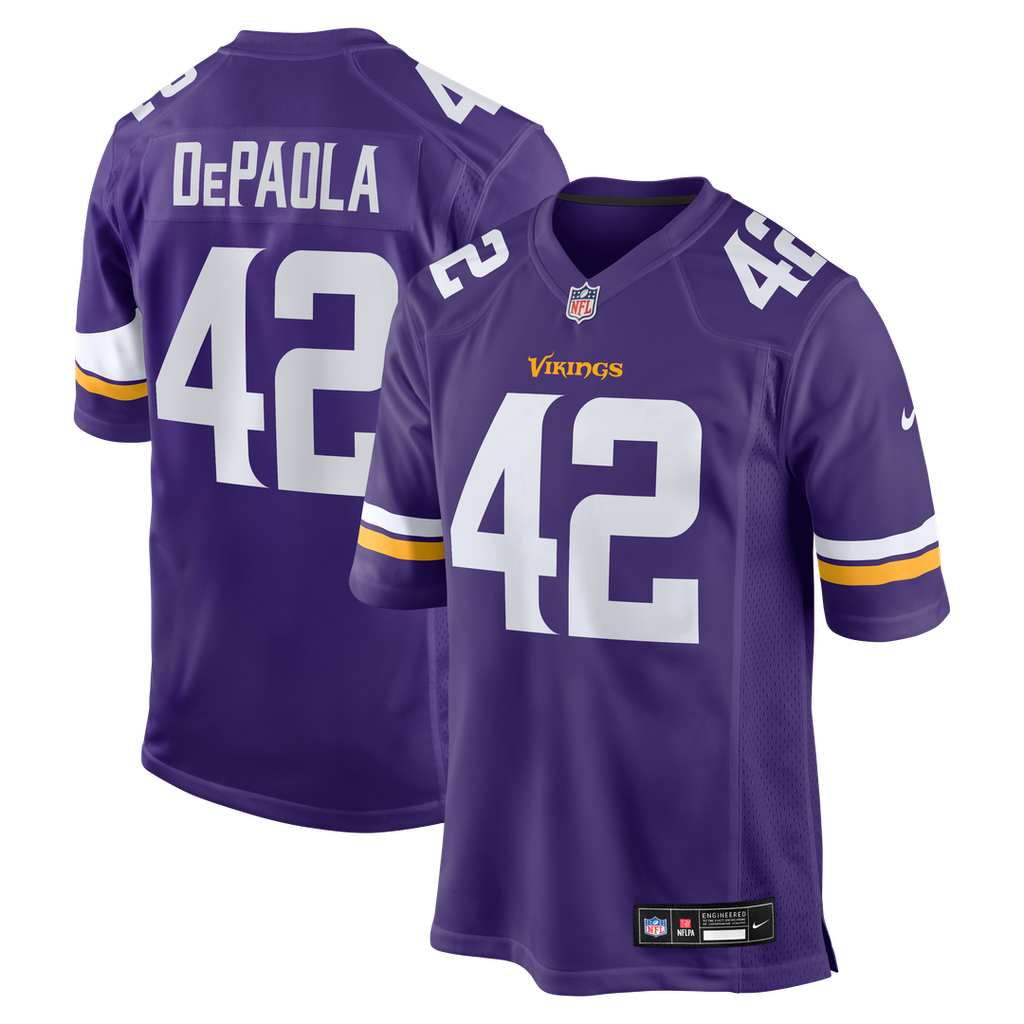 Andrew DePaola Minnesota Vikings Game Jersey - Purple