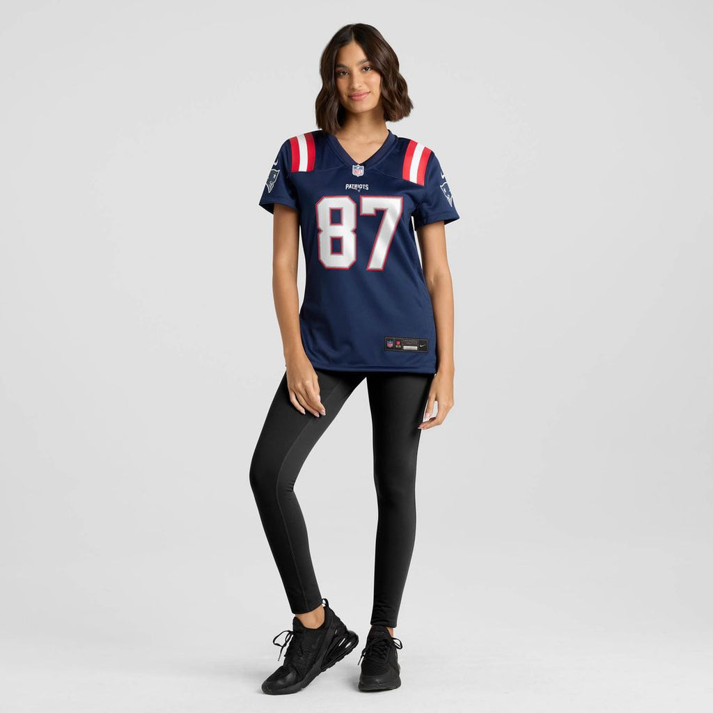 Romeo Doubs New England Patriots Women's Game Jersey - Navy