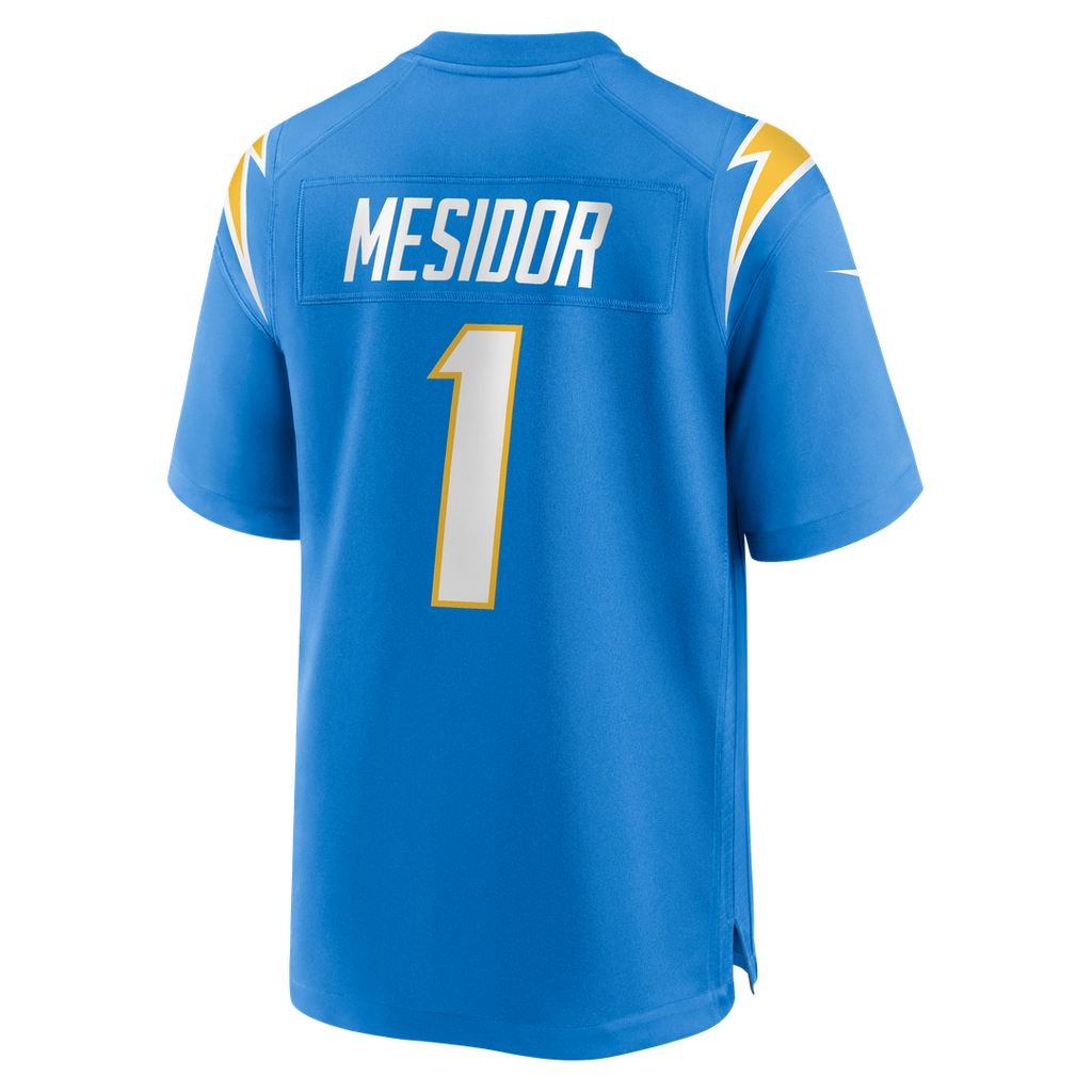 Akheem Mesidor Los Angeles Chargers 2026 Draft First Round Pick No. 22 Team Game Jersey - Powder Blue