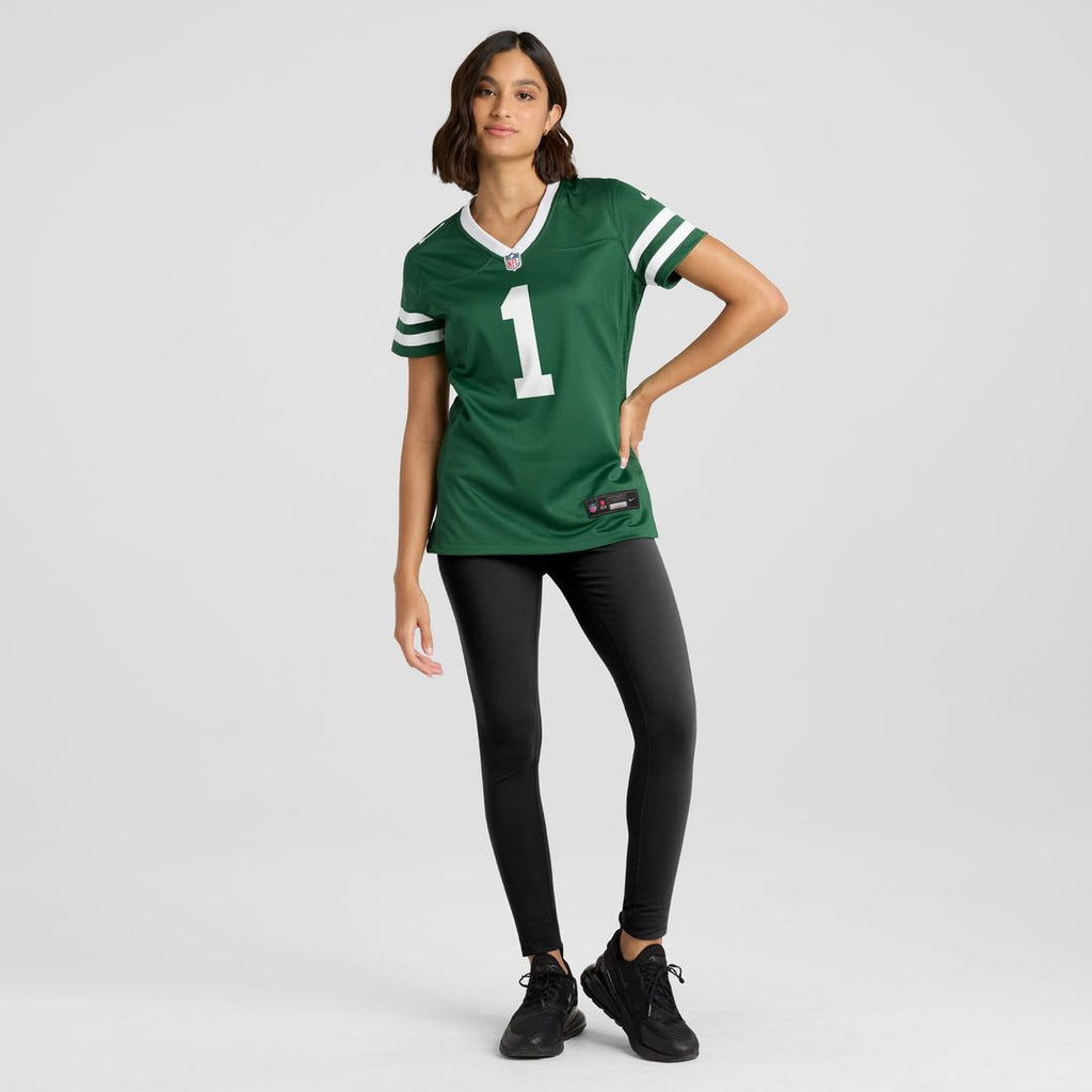 New York Jets Women's #1 Mom Game Jersey - Legacy Green