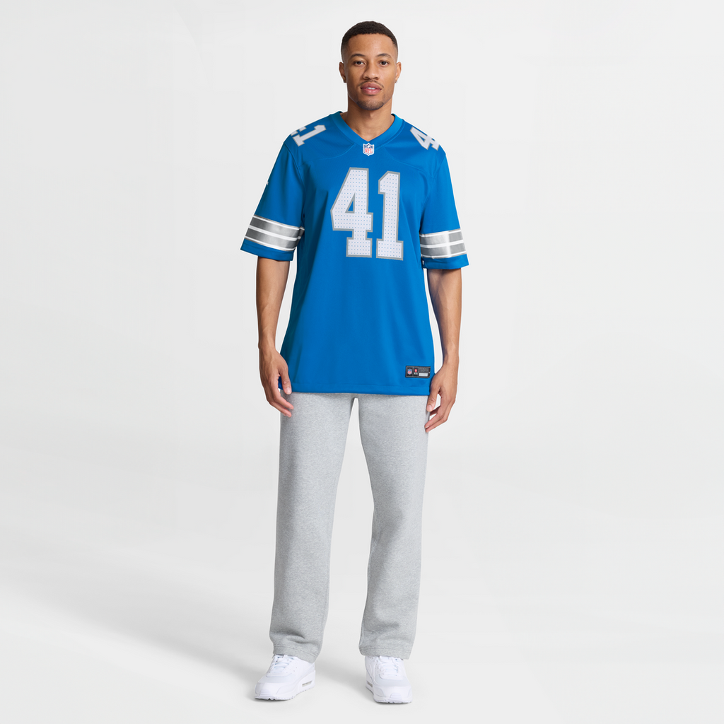 Gunnar Oakes Detroit Lions Team Game Jersey - Blue