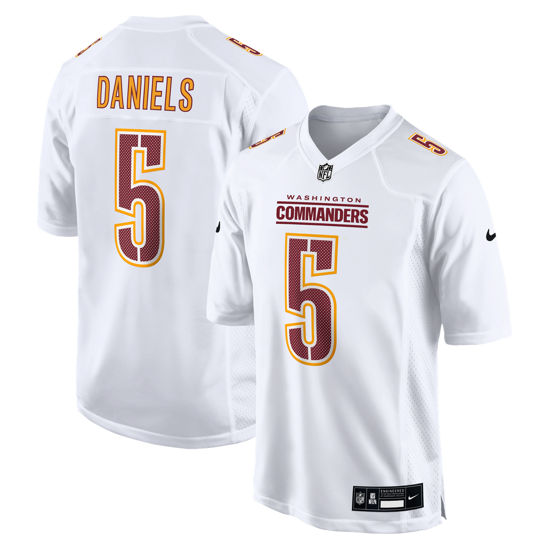 Jayden Daniels Washington Commanders Fashion Jersey - Tundra White