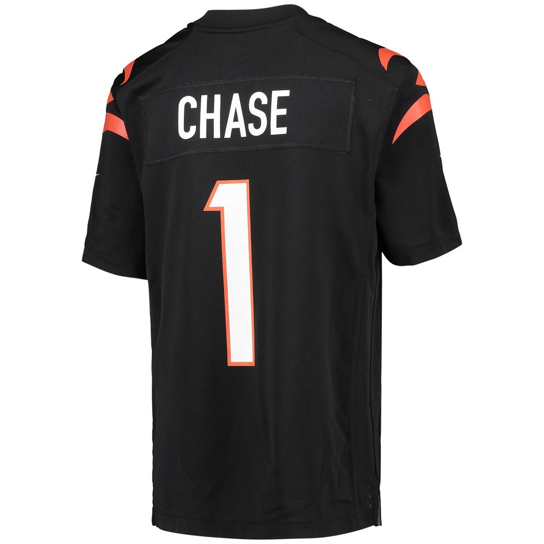 Ja'Marr Chase Cincinnati Bengals Youth Game Jersey - Black