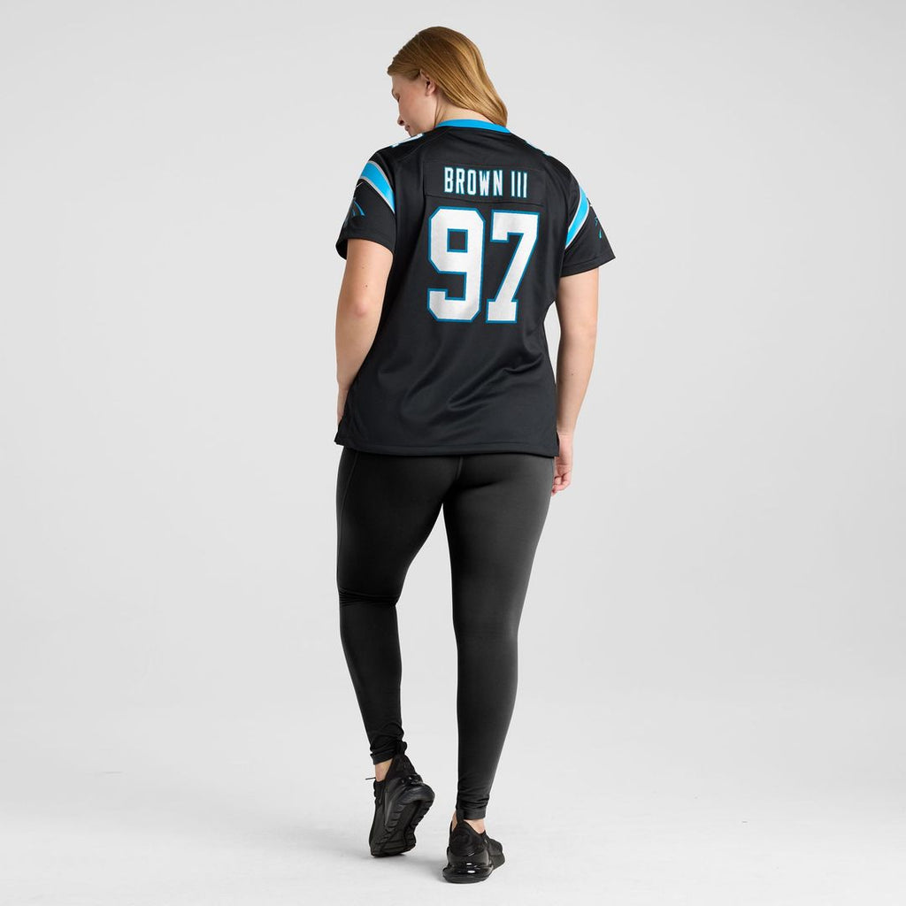 Bobby Brown III Carolina Panthers Women's Team Game Jersey - Black