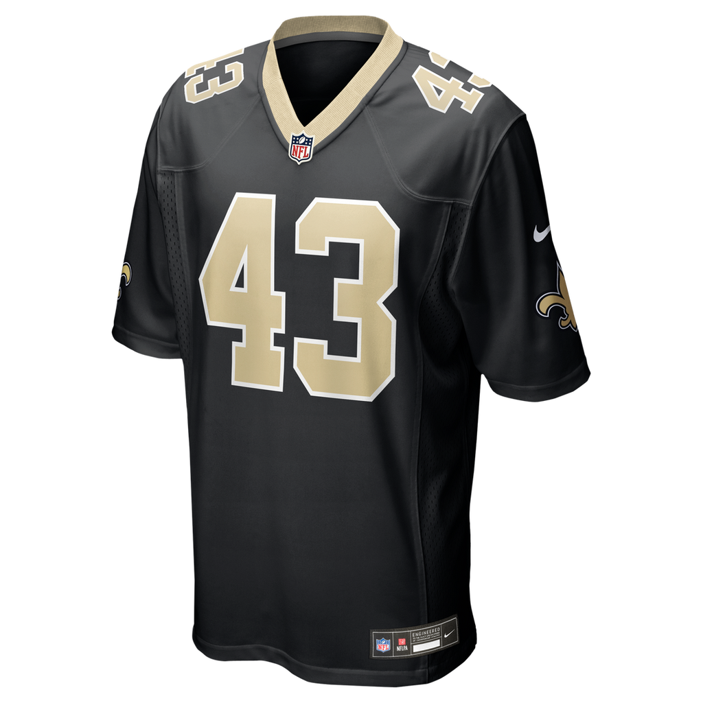 Michael Davis New Orleans Saints Team Game Jersey - Black